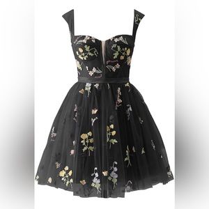 ❤️ Tulle Sweetheart Flower Embroidery Dress